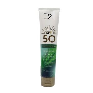 Bath & Body Works Waikiki Beach Coconut Sunscreen Lotion SPF50 6 oz EXP 04/2026